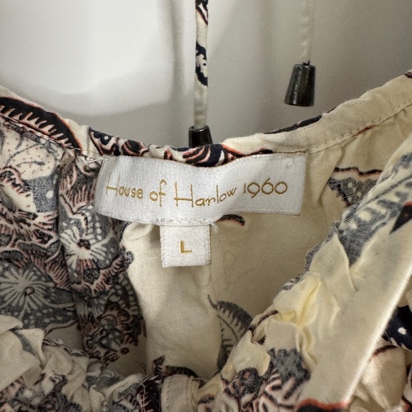 House of Harlow 1960 • Floral Cream Puff Sleeve Mini Dress - Picture 5 of 6